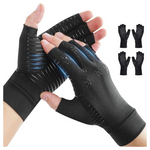 2-Pair Unisex Copper Arthritis Compression Gloves (Various Sizes)
