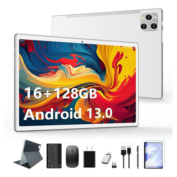 Kadybe D115 10" 128GB Wi-Fi Android Tablet With keyboard