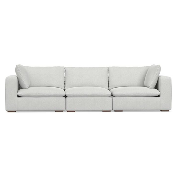 Simplihome Jasmine 125" Wide 3-Seater Modular Sofa