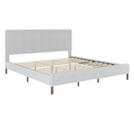 Martha Stewart Britta Platform King Bed With Headboard & Footboard