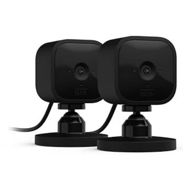 2-Pack Blink Mini Indoor 1080p Wi-Fi Security Camera Works With Alexa