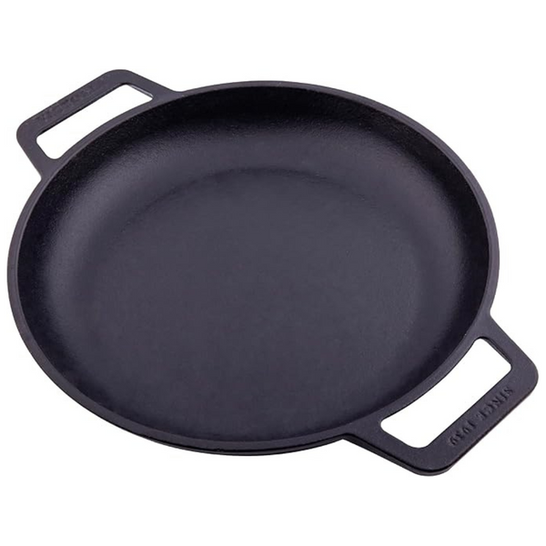 Victoria 10'' Cast Iron Round Skillet W/ Double Loop Handles