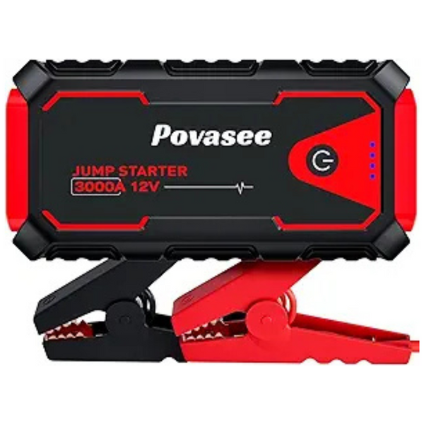 Povasee 3000A Portable Jump Starter With 23800mAh Power Bank