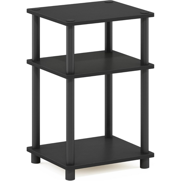 Furinno Just 3-Tier Turn-N-Tube End Table With Plastic Poles