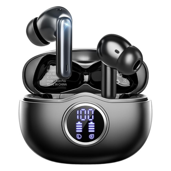 Wireless Bluetooth 5.3 HiFi Stereo Earbuds w/ ENC Noise Canceling (3 Colors)