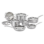 12-Pc Cuisinart Multiclad Pro Triple Ply Cookware Set