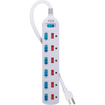 KMC 6 Outlet 4ft Cord Power Strip