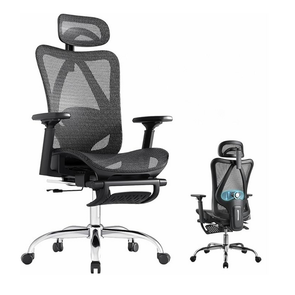 Ergonomic Office Chair with 3-Level Tilt Backrest