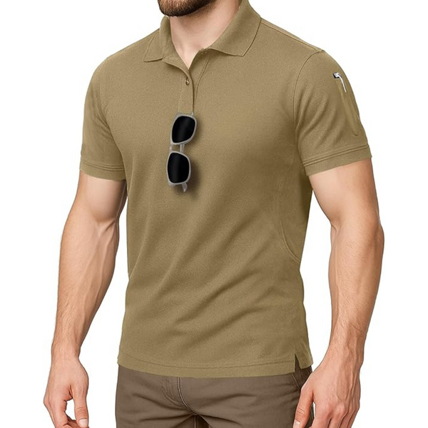 NY Threads Men's Short Sleeves Quick Dry Polo Shirt