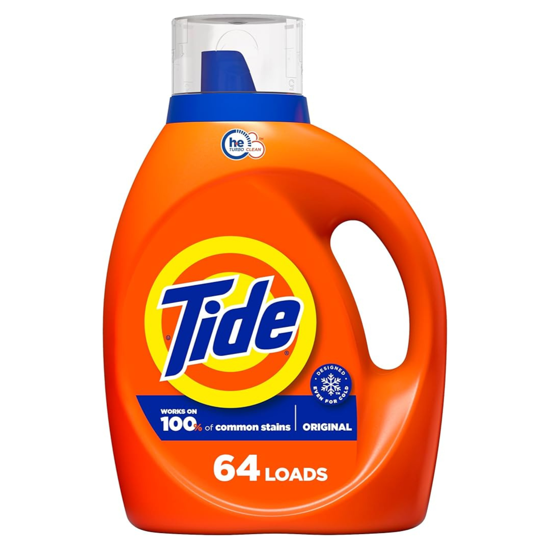 Tide Liquid Laundry Detergent, Original, 64 Loads, 84 Fl Oz, HE Compatible