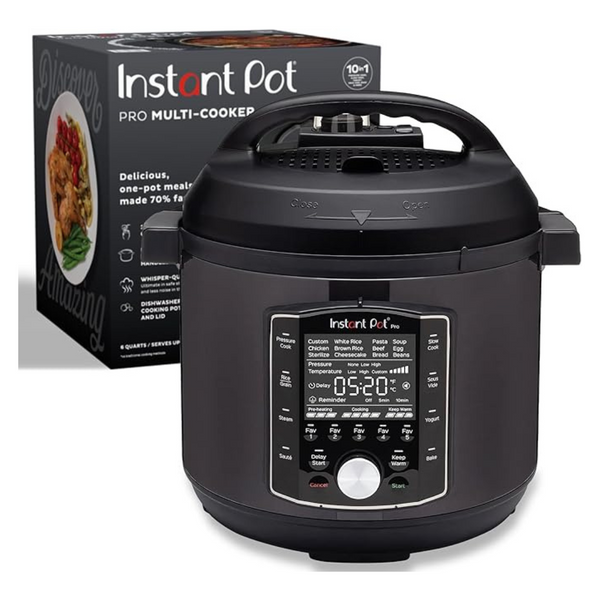 6-Qt Instant Pot Pro 10-In-1 Multi-Use Electric Pressure Cooker