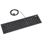 10-Pack Amazon Basics Matte Black Wired Keyboard