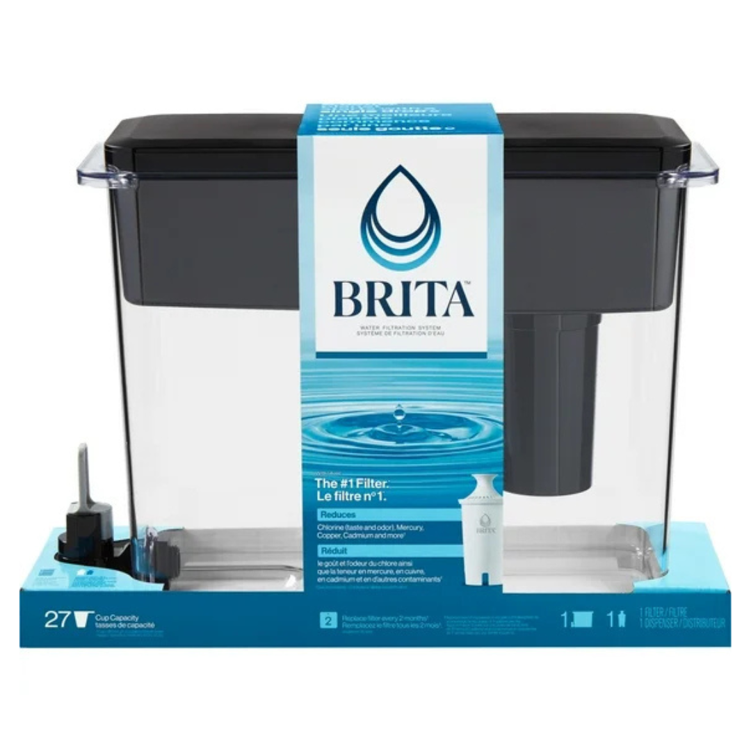 18-Cup Brita UltraMax Water Filter Dispenser (Black, Extra Large)