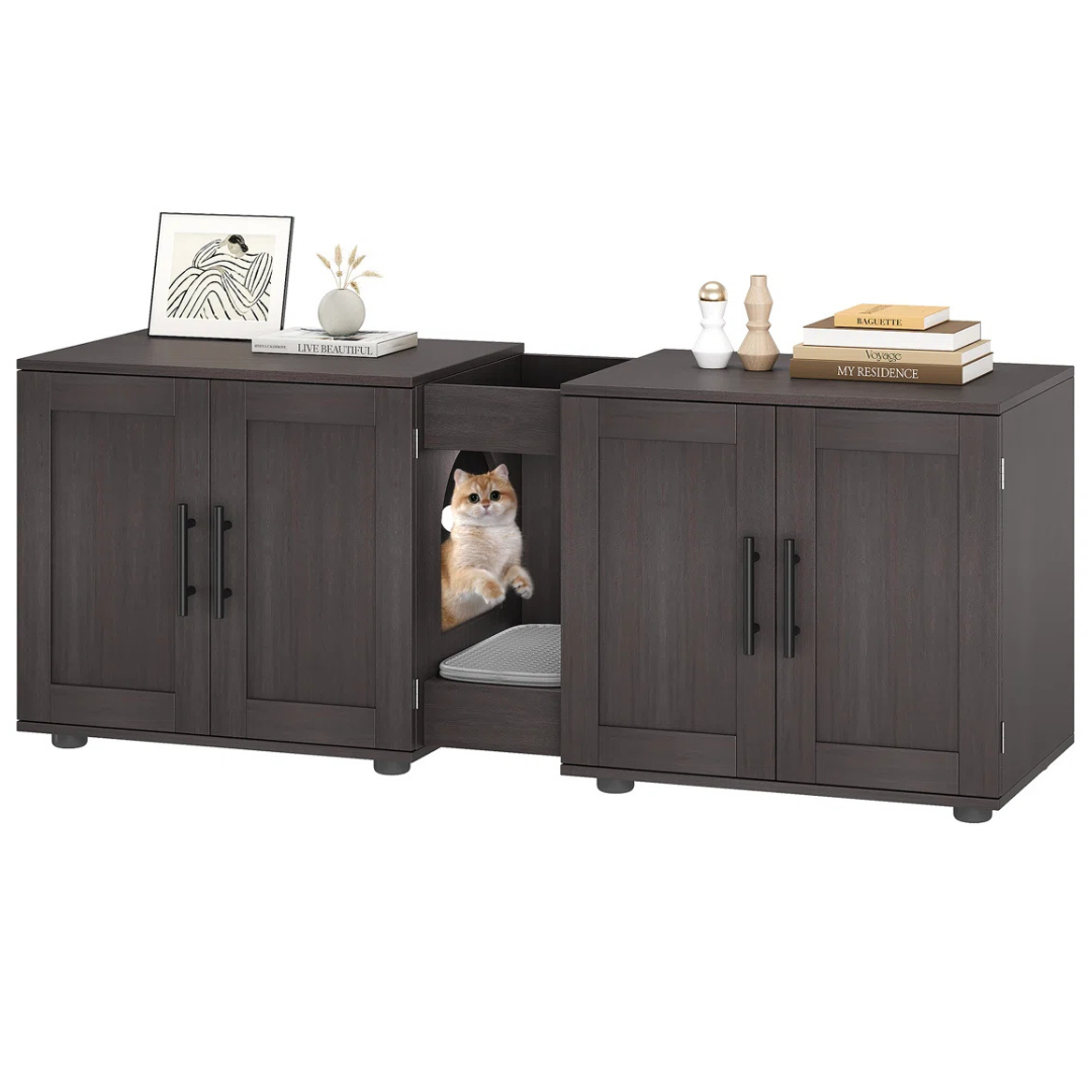 Tucker Murphy Pet Wooden Cat Hidden Litter Box Furniture