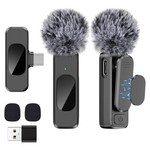 2-Pack USB C Wireless Lavalier Microphone