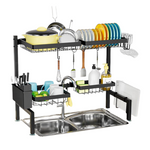 2-Tier 4 Baskets Over The Sink Dish Drying Rack
