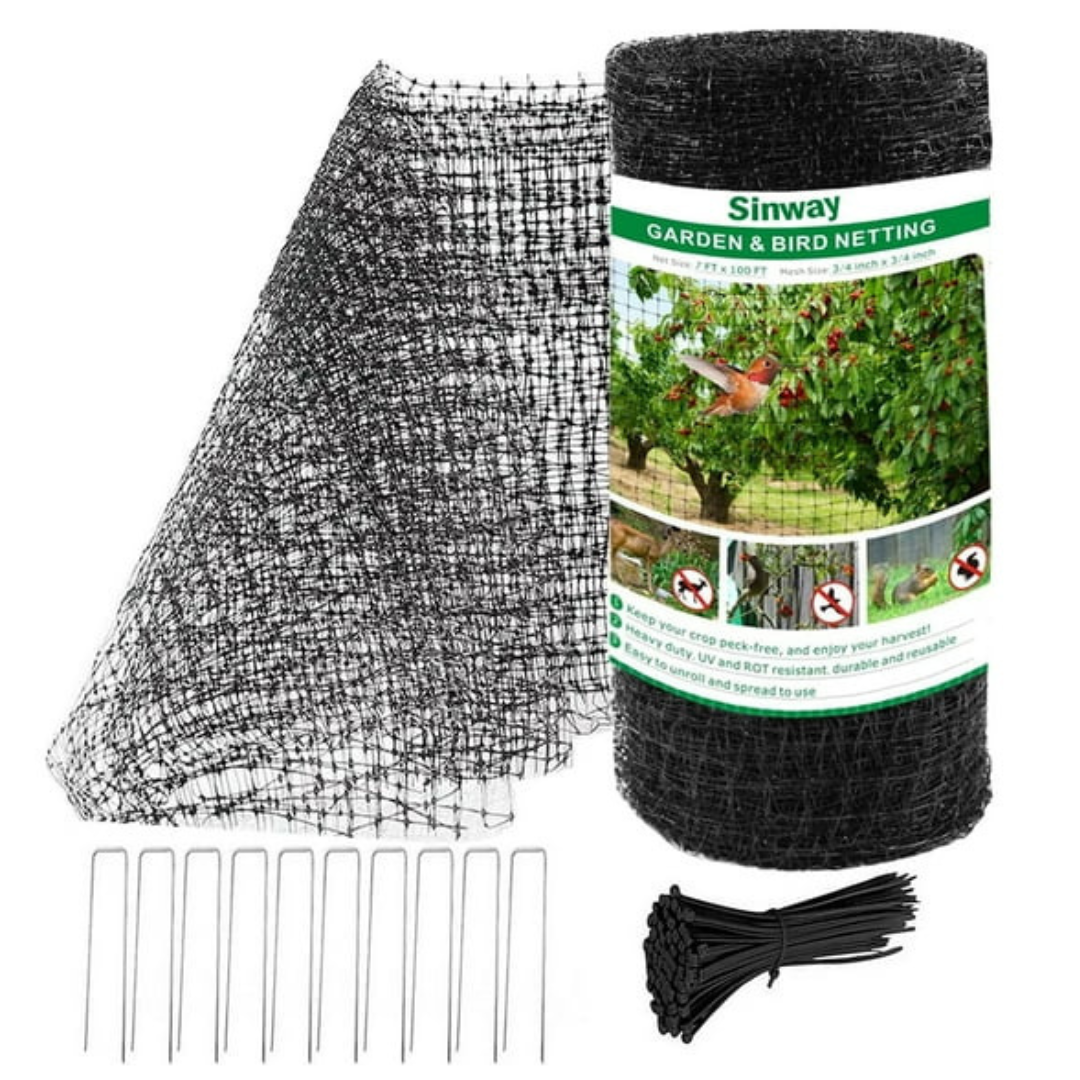 Sinway 7 x 100 Feet Reusable Wire Garden Netting