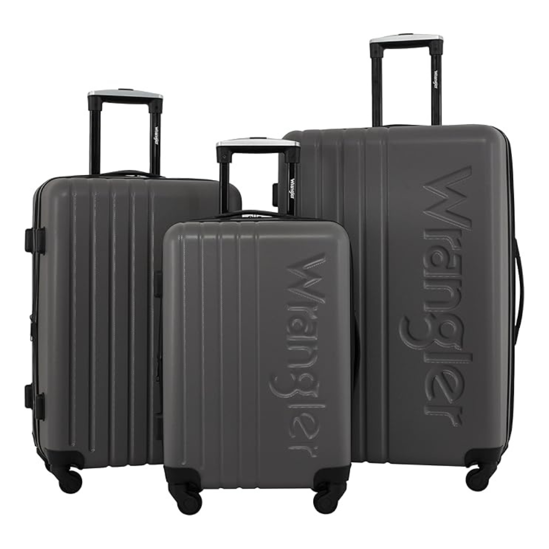 Wrangler Quest 3 Piece Granite Gray Luggage Set (30"/26"/22")