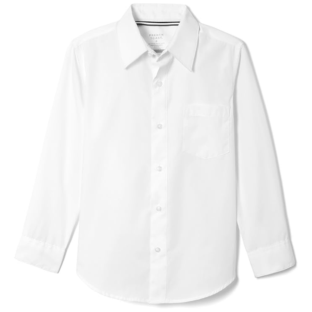 French Toast Boys Expandable Collar Dress Shirt (Sizes 2T-20, Husky)