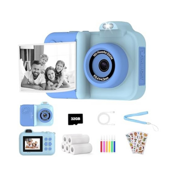 1080P HD Dual-Lens Selfie Instant Print Digital Kids Camera (2 Colors)