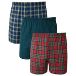 3-Pack Hanes Men's Woven Boxers
