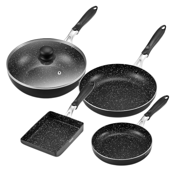 5-Piece Stay-Cool Handle Nonstick Pots And Pans Set