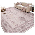5' x 7' Pink Non Slip Machine Washable Rugs