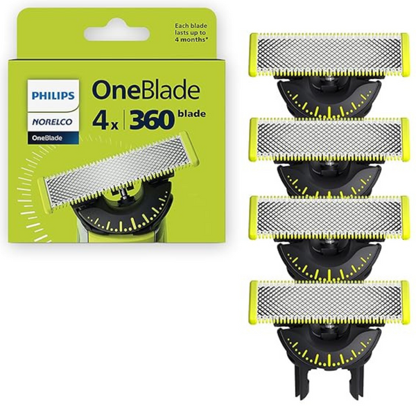4-Count Philips Norelco OneBlade 360 Blades (QP440/80)