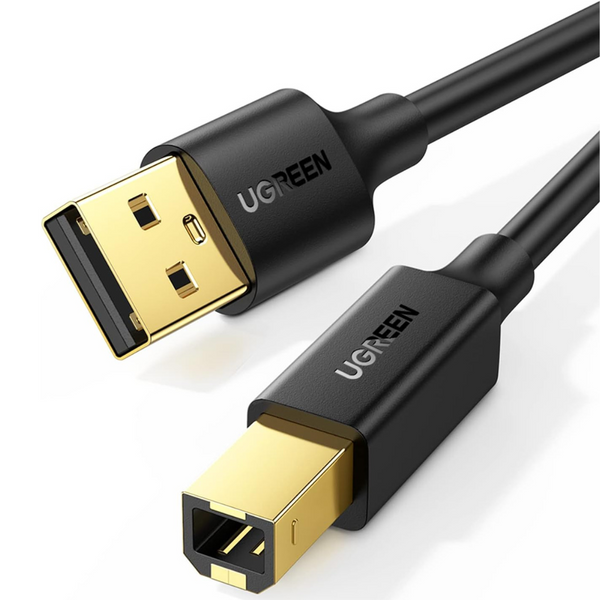 UGREEN 5-Ft USB 2.0 Type-A Male to USB-B Male Printer Scanner Cable