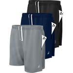 3-Pack NY Threads Men's Athletic Quick Dry Shorts