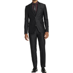 Egara Skinny Fit Peak Lapel Shiny Suit Jacket