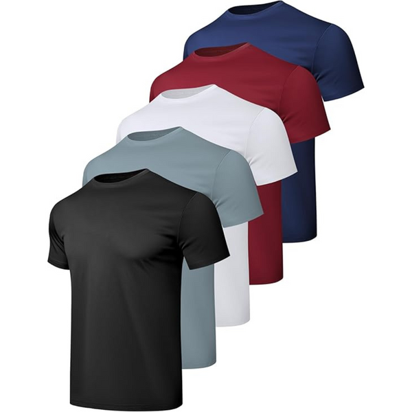 5-Pack HovSiyla Quick Dry Short Sleeve Men's Shirt