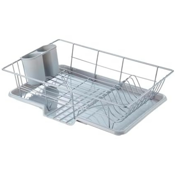 Space Saving 3-Piece Dish Drainer Rack Set