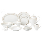 57-Piece Dinnerware Set-Fine China Service for 8 People-Lia