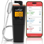 NutriChef Bluetooth Grill BBQ Food Thermometer