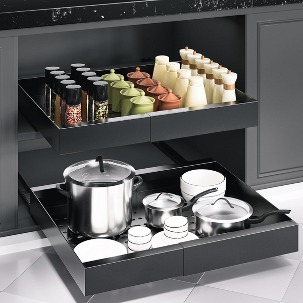 Pull Out Cabinet & Drawer Organizer (Expandable 11.5"-19.6")