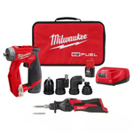 Milwaukee M12 FUEL 12V Lithium-Ion Brushless 3/8" Drill Driver Kit w/ M12 Soldering Iron