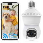 Wireless 4G 5GHz WiFi Light Bulb Security Camera