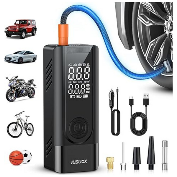 Jusuox 150 PSI Cordless Air Pump For Car Tires