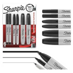 6-Count Sharpie Fine/Ultra-Fine/Chisel-Point Permanent Markers