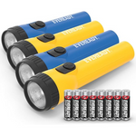 4-Pack Eveready Bright LED Flashlights With AA Batteries