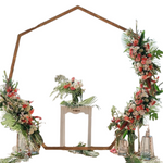 7.2ft Heptagonal Wooden Wedding Arch