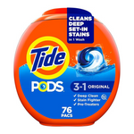 76-Count Tide Pods 3-in-1 Liquid Laundry Detergent Pacs (Original)