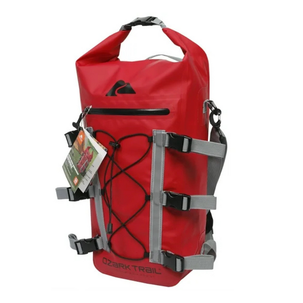 Ozark Trail Spring River Waterproof Roll Top Kayak Backpack (Red)