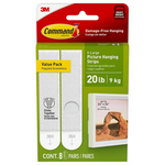8-Pairs Command 20-Lb XL Heavyweight Picture Hanging Strips