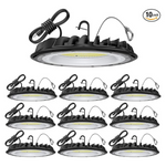10-Pack 155W UFO LED High Bay Shop Lights (22500lm, Daylight 5000K)