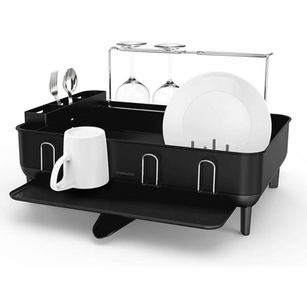 Simplehuman Large Capacity Dish Drying Rack With Frame