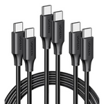 3-Pack UGREEN 6.6ft 100W Fast Charging USB-C Cable