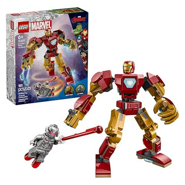LEGO Marvel Iron Man Mech vs. Ultron Building Toy Set