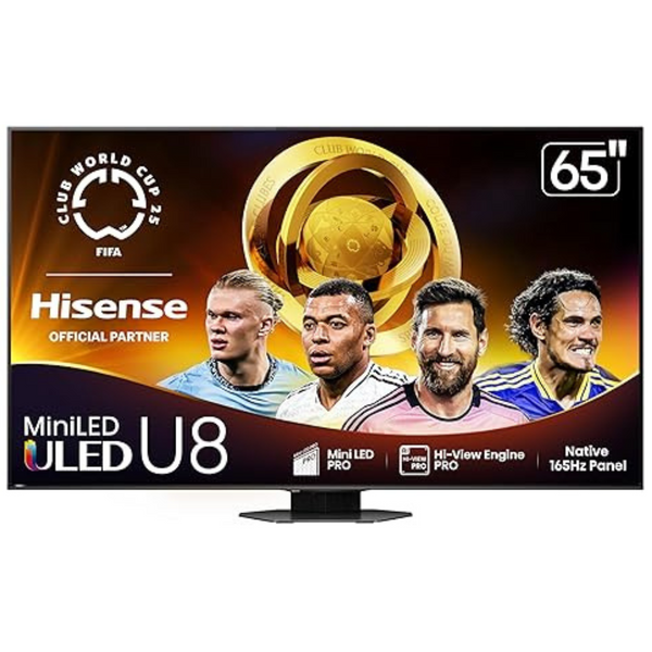 65" Hisense U8 Series 4K Ultra HD Smart Mini-LED QLED Google TV